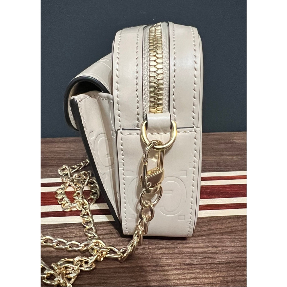 Gucci Jumbo GG Embossed Super Mini Shoulder Bag w/ Unbranded Strap - Picture 3 of 16